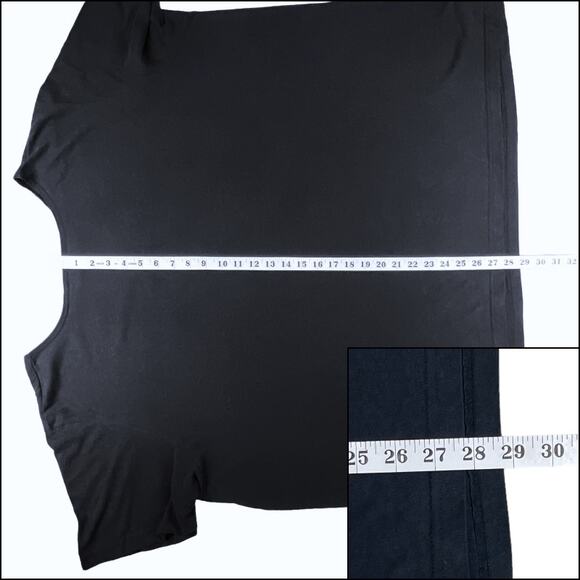 YS Sport by YoungStuff Short Sleeve Nightie Night Dress Black with Red Rose - Picture 8 of 11